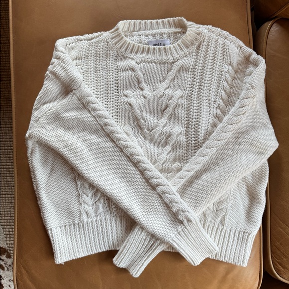 NWOT Pistola Eva Cropped White Sweater - Size Small - Picture 5 of 7